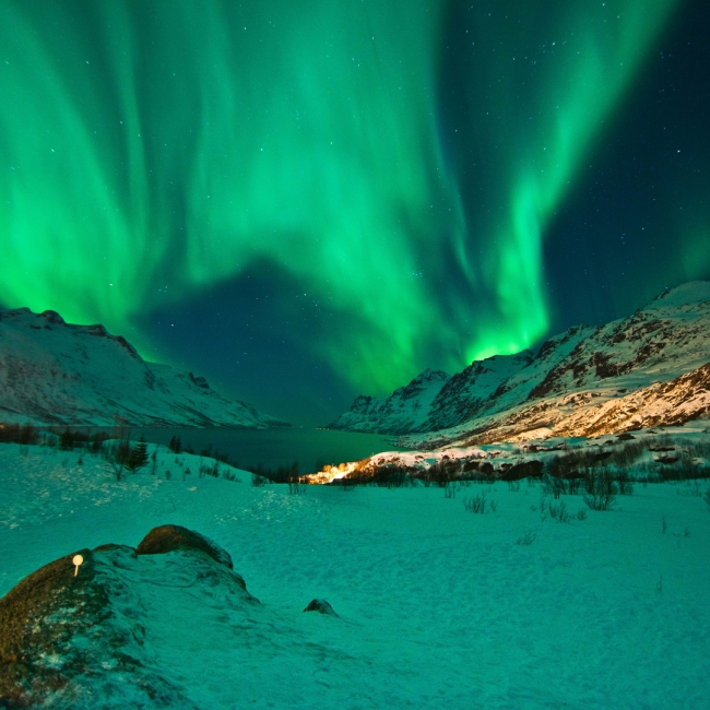 Capitales Escandinavas con Auroras Boreales